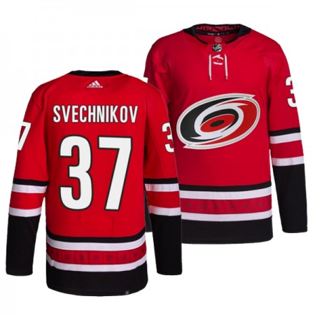 Mænd NHL Carolina Hurricanes Trøje Andrei Svechnikov 37 Adidas Rød Authentic